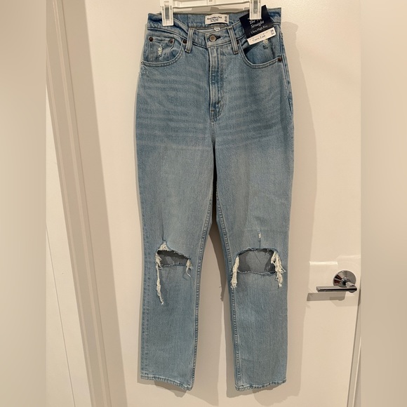 Abercrombie & Fitch Denim - Abercrombie 90’s Straight Ultra High Rise Jeans Curve Love 26 2R